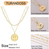 Queen Elizabeth Coin  Necklaces